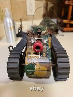 Vintage Antique Tin Toy Tank Marx No Markings