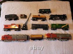 Vintage Collection Of Marx Tin & Cast Metal Toy Trains & Accessories Gondola Car