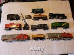 Vintage Collection Of Marx Tin & Cast Metal Toy Trains & Accessories Gondola Car