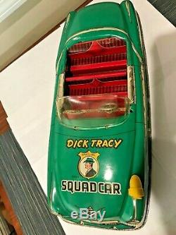 Vintage Dick Tracy Friction Marx Squad Car Large 20