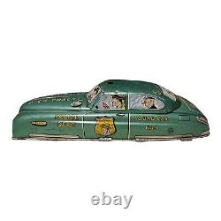 Vintage Dick Tracy Squad Car No. 1 MARX Toys Tin Litho 1949 Rare Friction Type