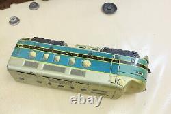 Vintage Diesel Type Electric Tin Litho Train Set Remote Control Louis Marx & Co