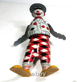 Vintage Ferdinand Strauss Tin Litho Windup Tom Twist Funny Clown Marx Chein