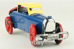 Vintage Girard Tin Litho Windup Chrysler Speedster / Race / Race Car Marx