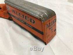 Vintage Grimland, Wyandotte, Marx, Allied Van Lines Tin Toy Truck Hard To Find