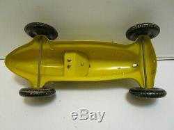 Vintage Large Marx Pressed Steel & Tin Boat Tail Race Car