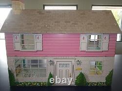 Vintage Large Tin Metal Litho Marx Two Story Colonial Doll House