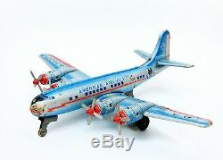Vintage Line Mar Marx American Airlines Flagship Allison Tin Airplane 19 Wings