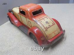 Vintage Louis MARX Metal Battery Operated Toy Car