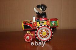 Vintage Louis Marx 1940s Walt Disney Mickey Mouse Dipsy Car Windup Tin Toy