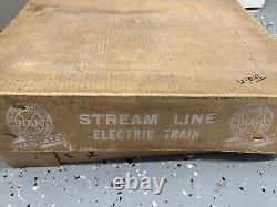 Vintage Louis Marx Marlines Stream Line Electric Tin Train in Original Box