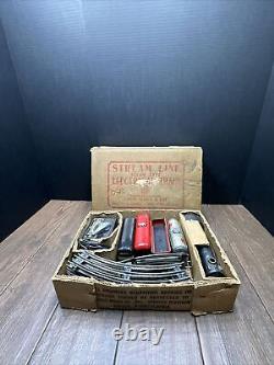 Vintage Louis Marx Stream Line Electric Tin Train Set Original Box