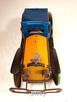 Vintage Louis Marx Tin Litho Windup King Roadster Racer 9