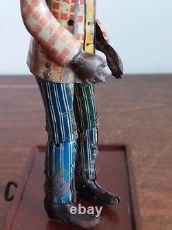 Vintage Louis Marx and Co. Dapper Dan Wind Up Toy Working Condition Tin Litho