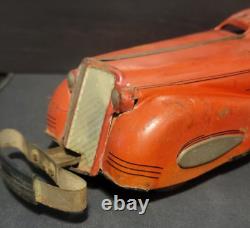 Vintage MARX 1930's Red Lithographed Tin Windup Marvel Bumper Car #711