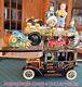 Vintage MARX 1950's Old Jalopy Tin-Litho Wind-Up Very Good Working Condition