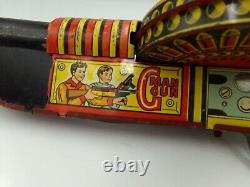 Vintage MARX 1950's Tin Litho Wind Up GMAN Gangster Toy Gun