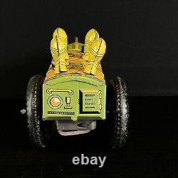 Vintage MARX ARMY JUMPIN JEEP Wind-Up Tin Military Toy