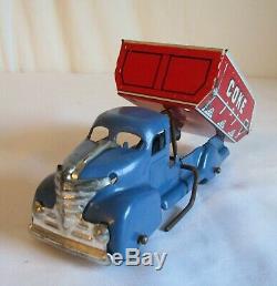 Vintage MARX Coke Coal Pressed Steel/Tin Toy Dump Truck