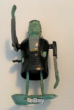 Vintage MARX FRANKENSTEIN Windup Wind Up Tin Plastic Monster Toy MUST See Video