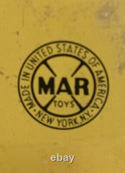 Vintage MARX KNOCKDOWN TARGET SHOOTING GALLERY Game Tin Litho 28 x 25 LARGE