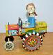 Vintage MARX QUEEN OF THE CAMPUS Tin Litho Car Bobble Head 1940's Antique Toy