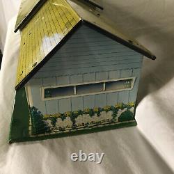 Vintage MARX TIN RANCH DOLL HOUSE DOLLHOUSE 1950s LITHO TIN STEEL METAL MCM CUTE