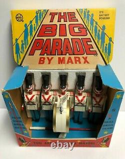 Vintage MARX TOYS The Big Parade Marching Band in original box (not working)