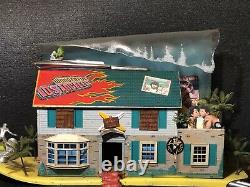 Vintage MARX Tin Litho Metal Dollhouse House Toy Surf Club House Customized