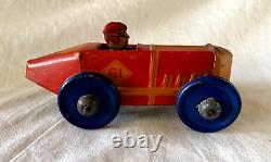 Vintage MARX Tin Litho RACE CAR with DRIVER. Circa 1930's