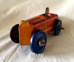 Vintage MARX Tin Litho RACE CAR with DRIVER. Circa 1930's