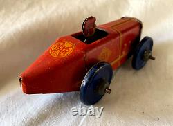 Vintage MARX Tin Litho RACE CAR with DRIVER. Circa 1930's