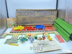 Vintage MARX Tin Litho Trucking Freight Terminal Truck Ramp O-Scale Play Set Toy
