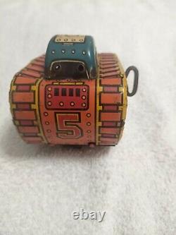 Vintage MARX Tin Toy Tank Wind Up Toy Rare