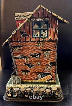 Vintage MARX Toys Tin Litho HOOTIN' HOLLOW HAUNTED HOUSE Read Description AS IS