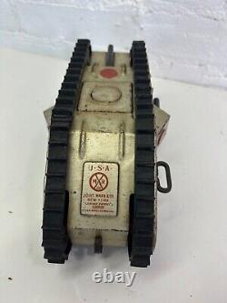 Vintage MARX Turn Over Tin Toy Army Wind Up Tank Toy