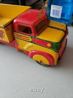Vintage MARX tri-City Express Service Tin Litho And PRESSED STEEL Truck 1950s