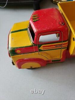Vintage MARX tri-City Express Service Tin Litho And PRESSED STEEL Truck 1950s