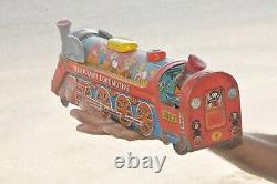Vintage MT Trademark Elephant Locomotive 3653 Litho Train Engine Tin Toy, Japan