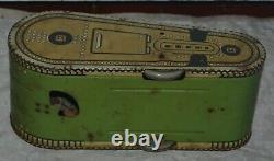 Vintage Marx 10 Doughboy Tank Toy Tin Windup 1930s Works HAS KEY