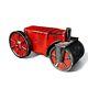 Vintage Marx 1930's Tin Litho Red & Black Windup Steam Roller