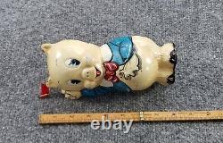 Vintage Marx 1939 Porky Pig Tin Litho Windup Toy Works Leon Schlesinger