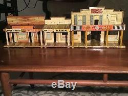 Vintage Marx 1950 Roy Rogers Mineral City Western Tin Toy Display