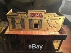 Vintage Marx 1950 Roy Rogers Mineral City Western Tin Toy Display