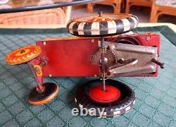 Vintage Marx 1950's Milton Berle Crazy Car Tin Wind Up Working Rare