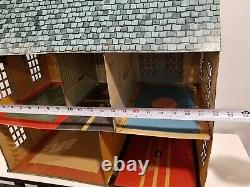 Vintage Marx 1950s 1776 LOCUST YEARTin Lithograph Metal 2 Story Dollhouse ONLY