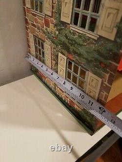 Vintage Marx 1950s 1776 LOCUST YEARTin Lithograph Metal 2 Story Dollhouse ONLY