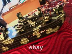 Vintage Marx 1950s Tin Marx Toy Boat Ship Fighting LST 752 Battery Operated