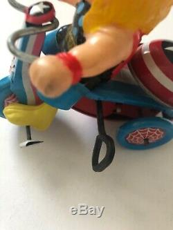 Vintage Marx 1968 Thor Tricycle Marvel Comics Tin Woking Wind-up Marvel mania