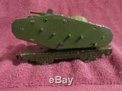 Vintage Marx 4 Wheel Army Car With Olive Drab Tank